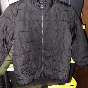 Kids Black Puffer Jacket